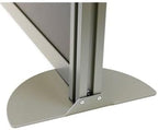 NBF Office Partitions - Cubicle Privacy Panel Wall Divider - Modern Room Separator with Quick Assembly - Indoor Laminate Free Standing Portable Room Divider Panel - 76" H x 96" W (Gray)