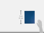 Oxford Twin-Pocket Folders, Textured Paper, Letter Size, Blue, Holds 100 Sheets, Box of 25 (57502EE)