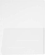 JAM PAPER Plastic Light Weight Flexible Two Pocket Presentation Folders - Clear - 12/Pack