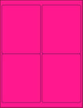 NextDayLabels - 8-1/2 x 11 Neon Color High Light Fluorescent Labels for Laser & Inkjet Printer (Pink Fluorescent, 4 x 5-4 Per Page | 200 Labels)
