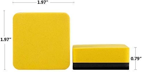 Dry Erase Erasers, 36 Pack Magnetic Whiteboard Eraser Chalkboard Eraser Dry Eraser for Classroom Office and home (Yellow)