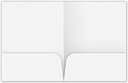 JAM PAPER Custom Printed Semi-Gloss Folders with Round Corner Pockets - Personalized Logo & Text - 12pt C1S - White - 100/Pack