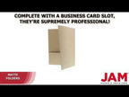 LUXPaper 9" x 12" Presentation Folders | Two Pocket | Grocery Bag Brown | 18pt. Cover | 10 Qty