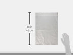 iMBAPrice 50 - 12 x 15.5 Premium Matte Finish Self-Sealing Non-Padded White Poly Mailers/Mailing Envelopes/Bags (iMBA-5PM-50)