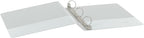 Cardinal 1.5 Inch 3 Ring Binder, Round Ring, White, 4 Pack, Holds 350 Sheets (79517)