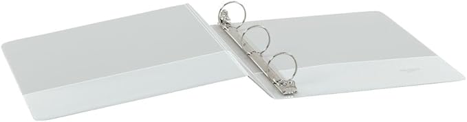 Cardinal 1.5 Inch 3 Ring Binder, Round Ring, White, 4 Pack, Holds 350 Sheets (79517)
