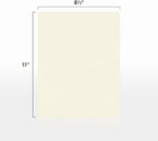 LUXPaper 8.5" x 11" Classic Crest Paper | Letter Size | Natural White | 24lb. Text | 250 Qty