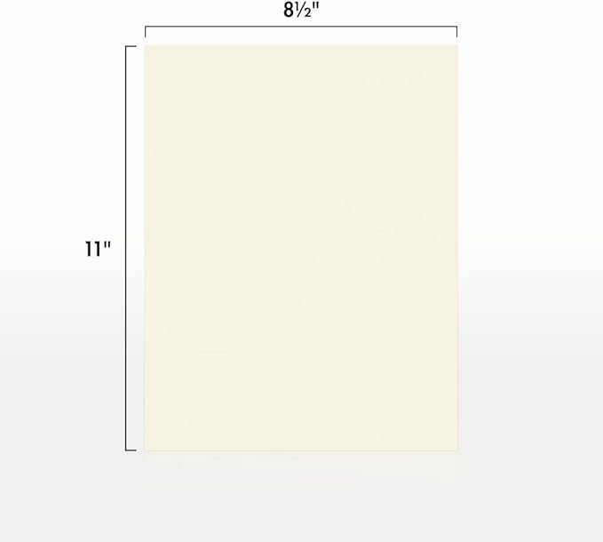 LUXPaper 8.5" x 11" Classic Crest Paper | Letter Size | Natural White | 24lb. Text | 1,000 Qty