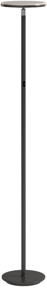 Brightech Sky LED Floor lamp, Torchiere Super Bright Floor Lamp for Living Room Decor & Office - Dimmable, Tall Standing Lamp with Warm Light for Bedroom & Reading - Bronze