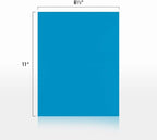 LUXPaper 8.5" x 11" Cardstock | Letter Size | Pool Blue | 100lb. Cover (183lb. Text) | 50 Qty