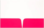 JAM PAPER Custom Printed Semi-Gloss Folders with Round Corner Pockets - Personalized Logo & Text - 12pt C1S - Pink - 250/Pack