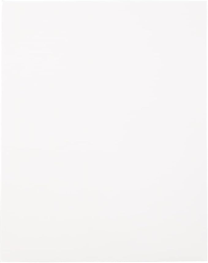 JAM PAPER Laminated Two Pocket Glossy School Folders - Letter Size - High Gloss White - 6/Pack