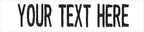 Custom Uniform Name Tapes Solid Colors. White Fabric, 5 Inch Hook Fastener (Uniform Ready Fastener)
