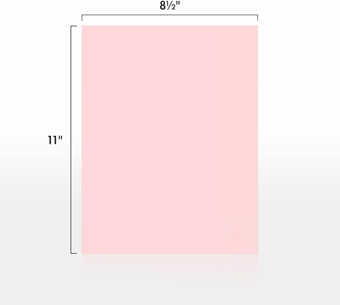 LUXPaper 8.5" x 11" Paper | Letter Size | Candy Pink | 80lb. Text | 50 Qty