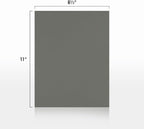 LUXPaper 8.5" x 11" Cardstock | Letter Size | Smoke Gray | 100lb. Cover (183lb. Text) | 50 Qty