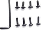MySit Office Chair Armrest Replacement Arm Pads Universal 4" or 5.5" Mounting Hole (Set of 2) Black