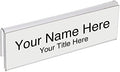 Glass Wall Name Plate Holders - Single Sided 8-1/2" Wide x 2" high (25 - PK, 3/4" Cubicle Wall) by Plastic Products Mfg.
