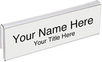 Glass Wall Name Plate Holders - Single Sided 8-1/2" Wide x 2" high (25 - PK, 3/4" Cubicle Wall) by Plastic Products Mfg.