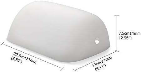 Newrays Glass Bankers Lamp Shade Cover Replacement,L8.85 W5.11 (Matte White)