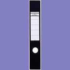 Durable Ordofix Self-Adhesive Spine Labels - Perfect for Lever Arch Files & Folders - Black - Pack of 10-60mm Width