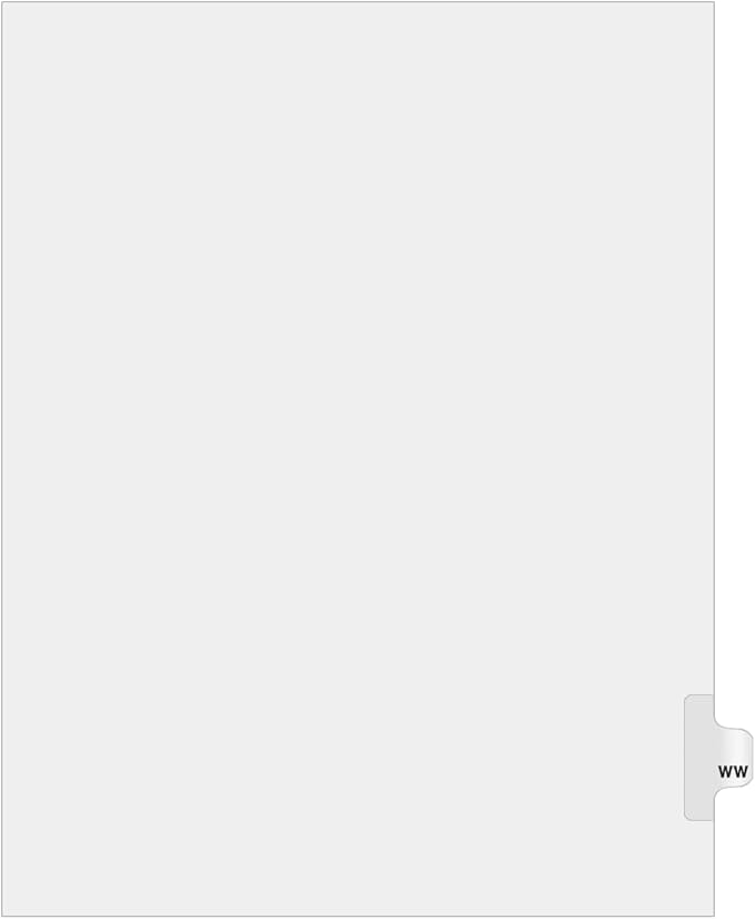 Exhibitindexes® Side Letter Tabs - AVE Style Bold Font - Pack of 25
