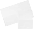 JAM PAPER Plastic Light Weight Flexible Two Pocket Presentation Folders - Clear - 12/Pack