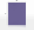 LUXPaper 8.5" x 11" Paper | Letter Size | Wisteria Purple | 80lb. Text | 50 Qty