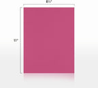 LUXPaper 8.5" x 11" Paper | Letter Size | Magenta Pink | 80lb. Text | 250 Qty