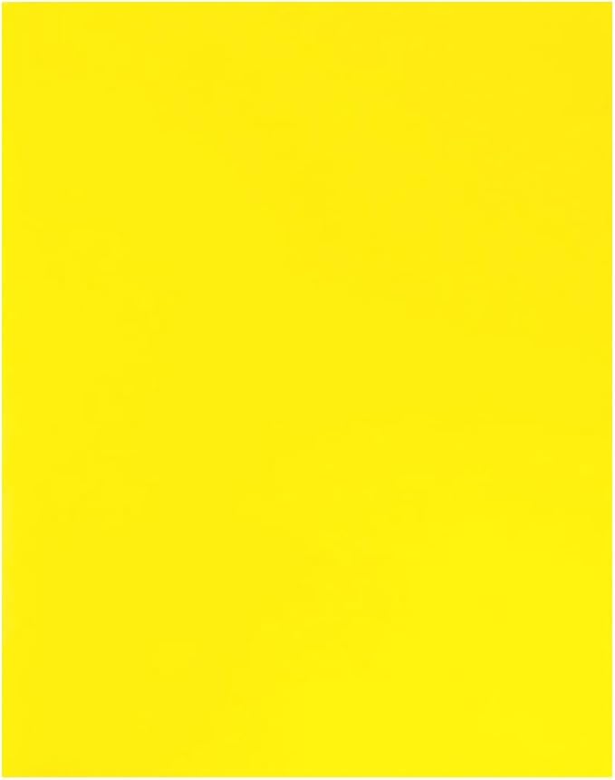 JAM PAPER Custom Printed Semi-Gloss Folders with Round Corner Pockets - Personalized Logo & Text - 12pt C1S - Yellow - 250/Pack