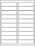 MACO COVER-ALL Printable Labels for Shipping - Laser/Ink Jet Compatible Shipping Labels, 20 per Sheet, 1" x 4", Box of 100 Pages/2000 Labels, White
