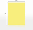 LUXPaper 8.5" x 11" Paper | Letter Size | Pastel Canary Yellow | 60lb. Text | 500 Qty