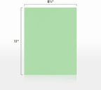 LUXPaper 8.5" x 11" Paper | Letter Size | Pastel Green | 60lb. Text | 500 Qty
