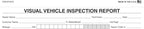 Visual Vehicle Inspection Report – 2-Part Carbonless Vehicle Checklist, Snap-Out Auto Service Forms, Fleet Maintenance Logs, Car Checkup Sheets - White & Canary 8.5"×11" - Pack of 250