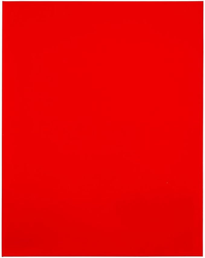 JAM PAPER Laminated Two Pocket Glossy Folders - Red - 3/Pack