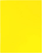 JAM PAPER Laminated Two Pocket Glossy School Folders - Letter Size - High Gloss Yellow - 6/Pack