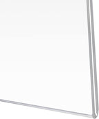 PecMuikee Acrylic Sign Holder 8.5x11, Wall Mount Acrylic Sign Holder and Plastic Paper Display Ad Frame bonus with 3M Tape and Mounting Screws for Restaurants, Office, Market, Library, Store, 6 Pcs