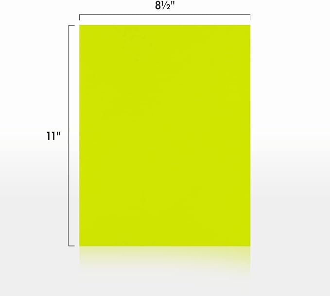 LUXPaper 8.5" x 11" Paper | Letter Size | Wasabi Green | 80lb. Text | 50 Qty