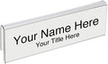 Glass Wall Name Plate Holders - Single Sided 8-1/2" Wide x 2" high (10 - PK, 1/4" Cubicle Wall) by Plastic Products Mfg.