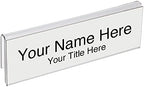 Glass Wall Name Plate Holders - Single Sided 8-1/2" Wide x 2" high (10 - PK, 1/4" Cubicle Wall) by Plastic Products Mfg.