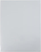 JAM PAPER Laminated Two Pocket Glossy School Folders - Letter Size - High Gloss Silver - Bulk 25/Pack
