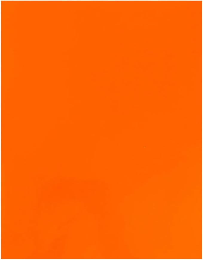 JAM PAPER Custom Printed Semi-Gloss Folders with Round Corner Pockets - Personalized Logo & Text - 12pt C1S - Orange - 250/Pack