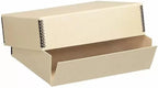 Lineco Museum Archival Storage Box, 11.75x15.25x3 in. Drop Front Design. Acid-Free with Metal Edge. Organize Photos, Pictures, Prints, Documents, Crafts, DIY. Tan, 1 Pack
