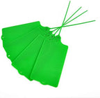 100 Plastic Tags Shipping Tags Water Proof Tags for Labeling Shipping Labels Security Seals Writable Marker Ties Hanging Tags Storage Tag with One Marker Pen (Green)