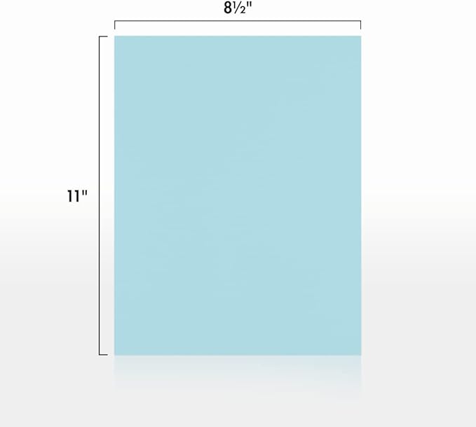 LUXPaper 8.5" x 11" Paper | Letter Size | Pastel Blue | 60lb. Text | 500 Qty