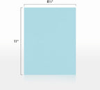 LUXPaper 8.5" x 11" Paper | Letter Size | Pastel Blue | 60lb. Text | 500 Qty