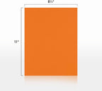 LUXPaper 8.5" x 11" Paper | Letter Size | Mandarin Orange | 80lb. Text | 1,000 Qty