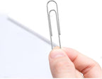 PAPERPAL Paperclips for Office School & Personal Use, Jumbo Nonskid Paper Clip (2"), 300 Large Paper Clips (3 Boxes of 100 Each), Silver
