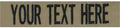 Custom Uniform Name Tapes Solid Colors. Coyote Tan Fabric, 3.5 Inch Sew on