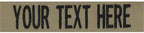 Custom Uniform Name Tapes Solid Colors. Coyote Tan Fabric, 3.5 Inch Sew on