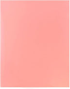 JAM PAPER Laminated Two Pocket Glossy School Folders - Letter Size - High Gloss Baby Pink Pastel - 6/Pack